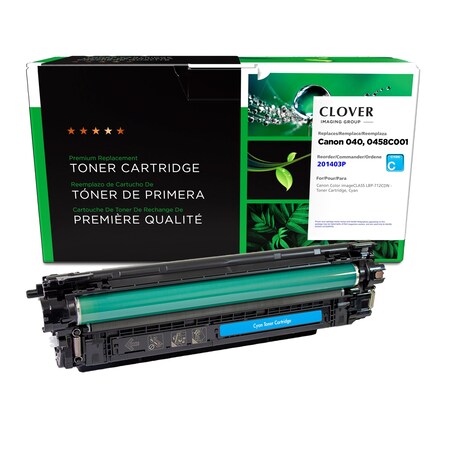 Cig Clover Imaging Remanufactured Cyan Toner Cartridge for Canon 0458C001 (040) 201403P